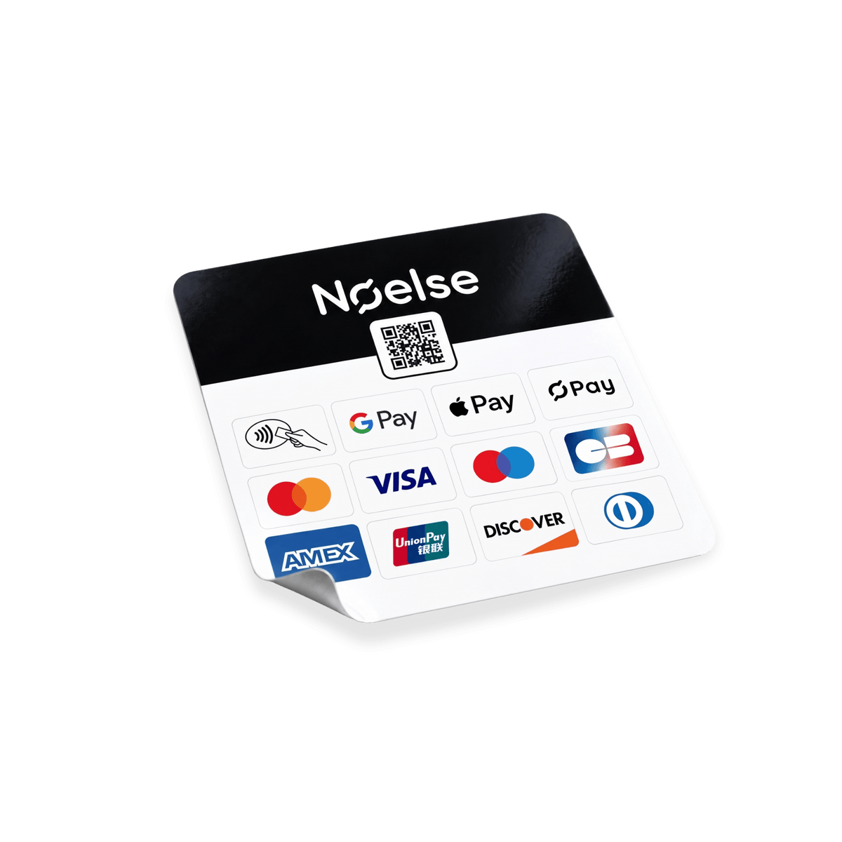 Autocollant cartes supportées - NoelseAutocollant cartes supportéesAccessoire TPENoelseNoelseAutocollant cartes supportées