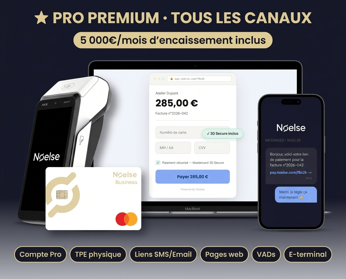 Pro Premium - NoelsePro PremiumPack Commercant/ArtisanMa boutiqueNoelseMensuelPro Premium